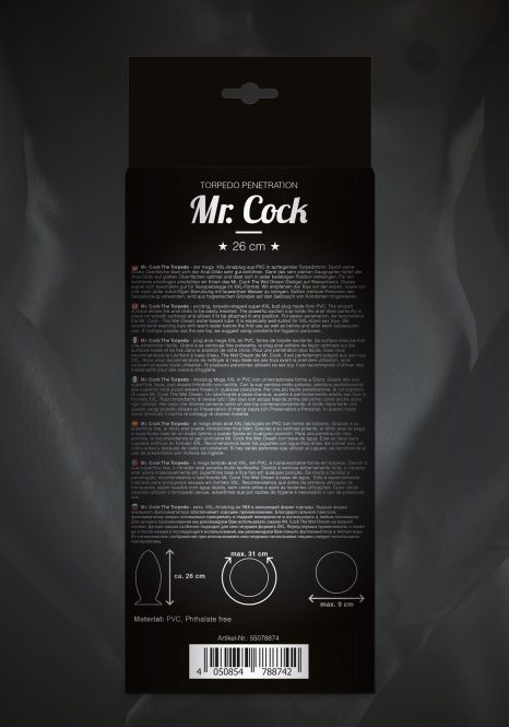 Mr. Cock: XXL Plug The Torpedo 26 cm