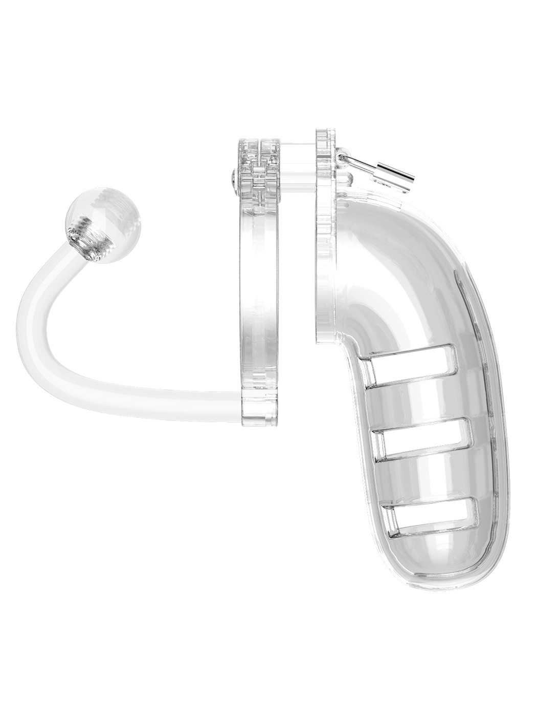Mancage: Chastity Cage Model 12 with Plug | Transparent