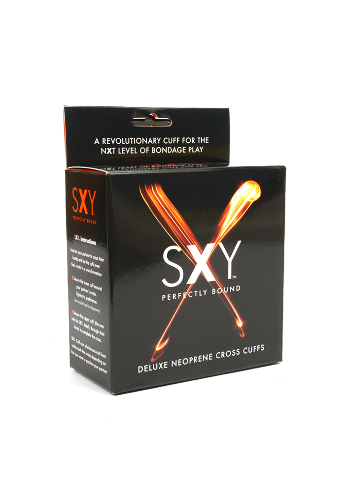 SXY Deluxe Neoprene Cross Cuffs - Handfesseln