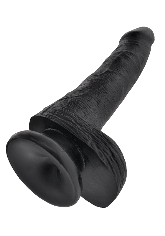 King Cock: Dildo black with Balls 6"/ 15,2 x 3,8 cm