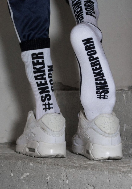 Sk8terboy #Sneakerporn Socks | White/Black