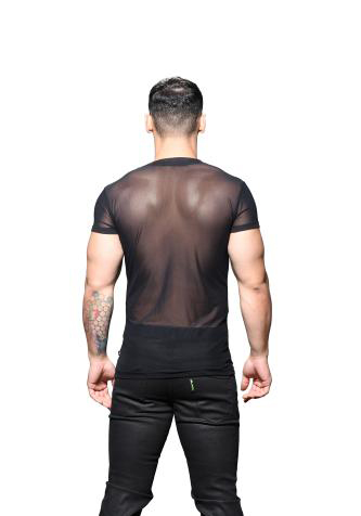 Andrew Christian Sexy Sheer V-Neck Tee