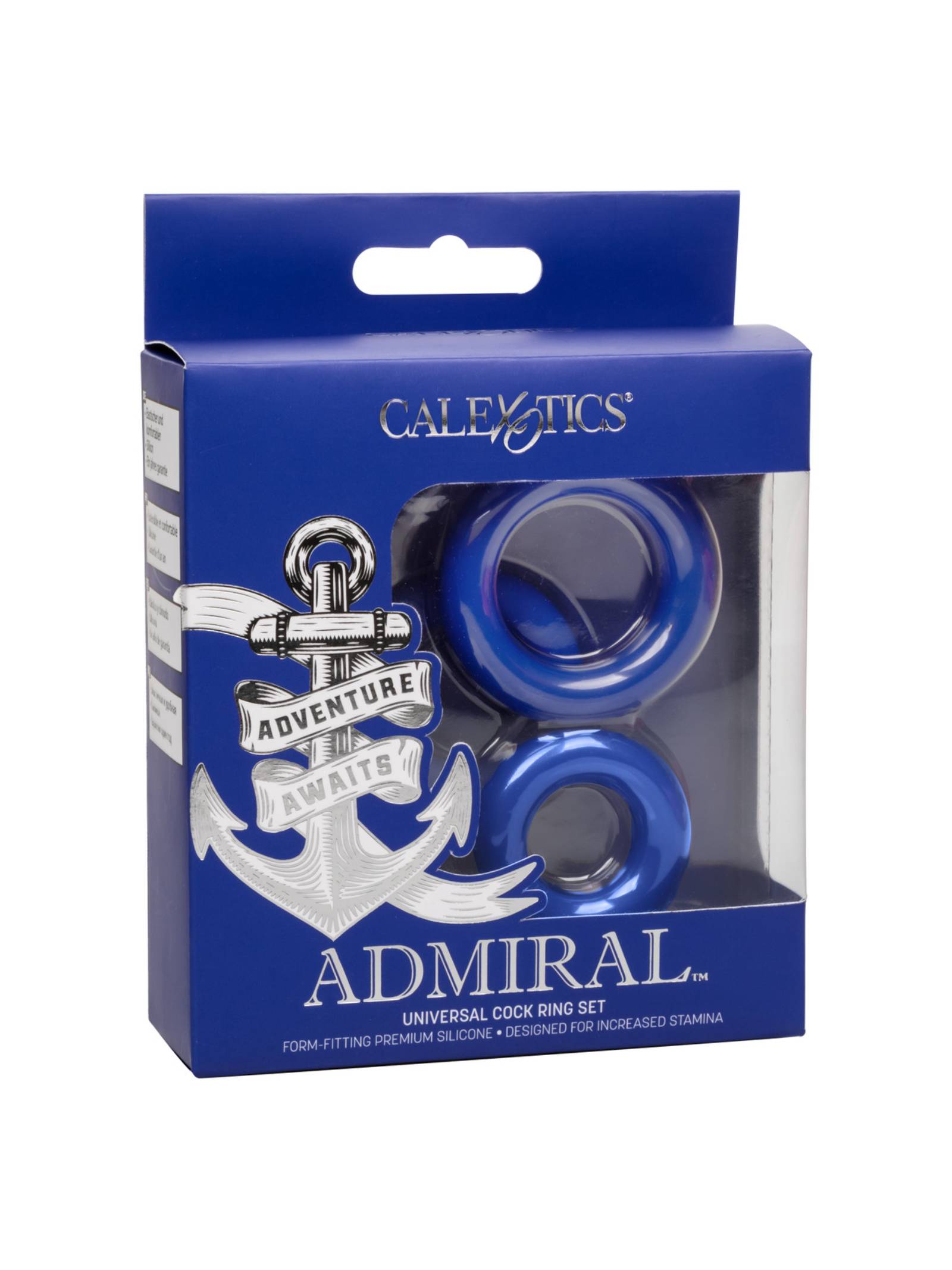CalEx Admiral Cock Ring Set | Blue