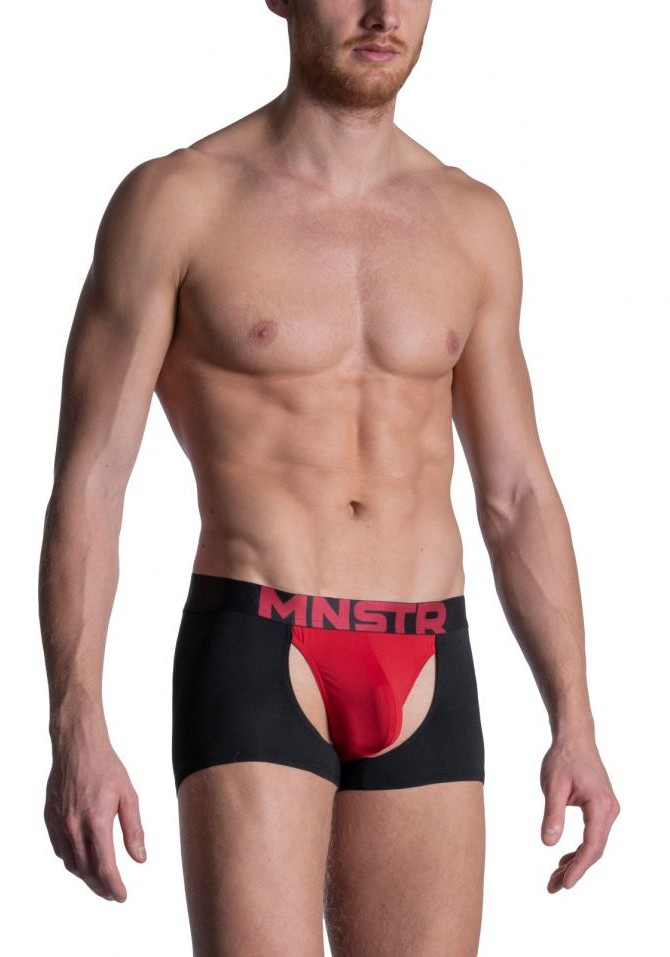 Manstore Chaps Pants | Black/Red