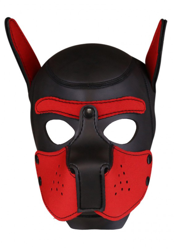 Rude Rider Neopren Puppy Maske Rot | S - M