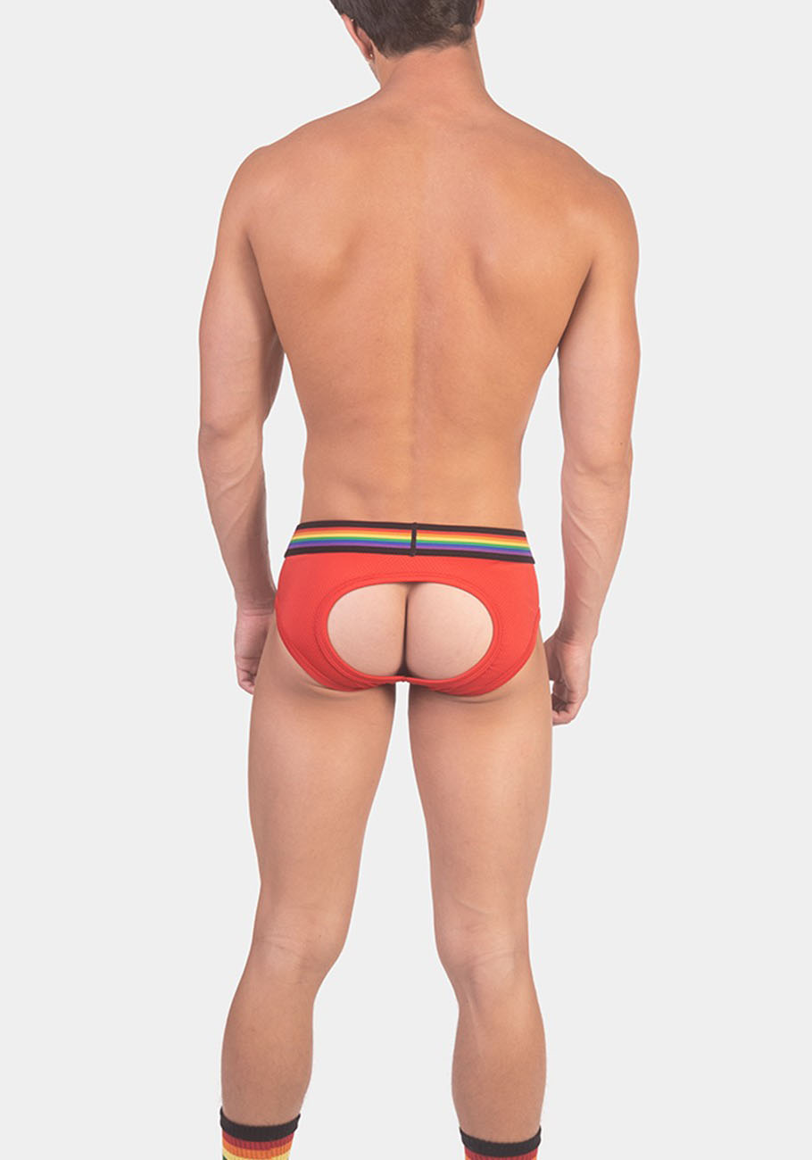 Barcode Berlin Backless Brief Pride | Red