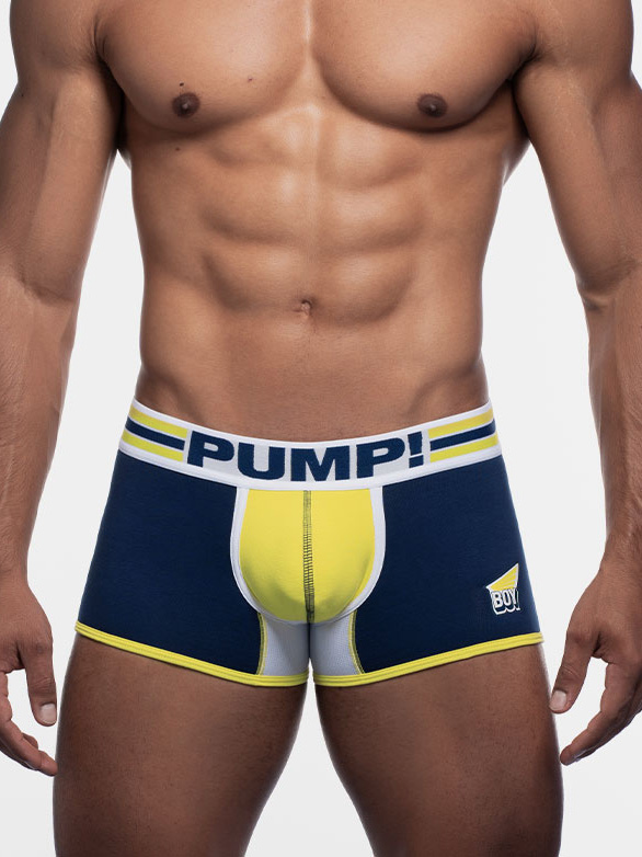 PUMP! Recharge Sportboy Boxer | Navy/White/Yellow