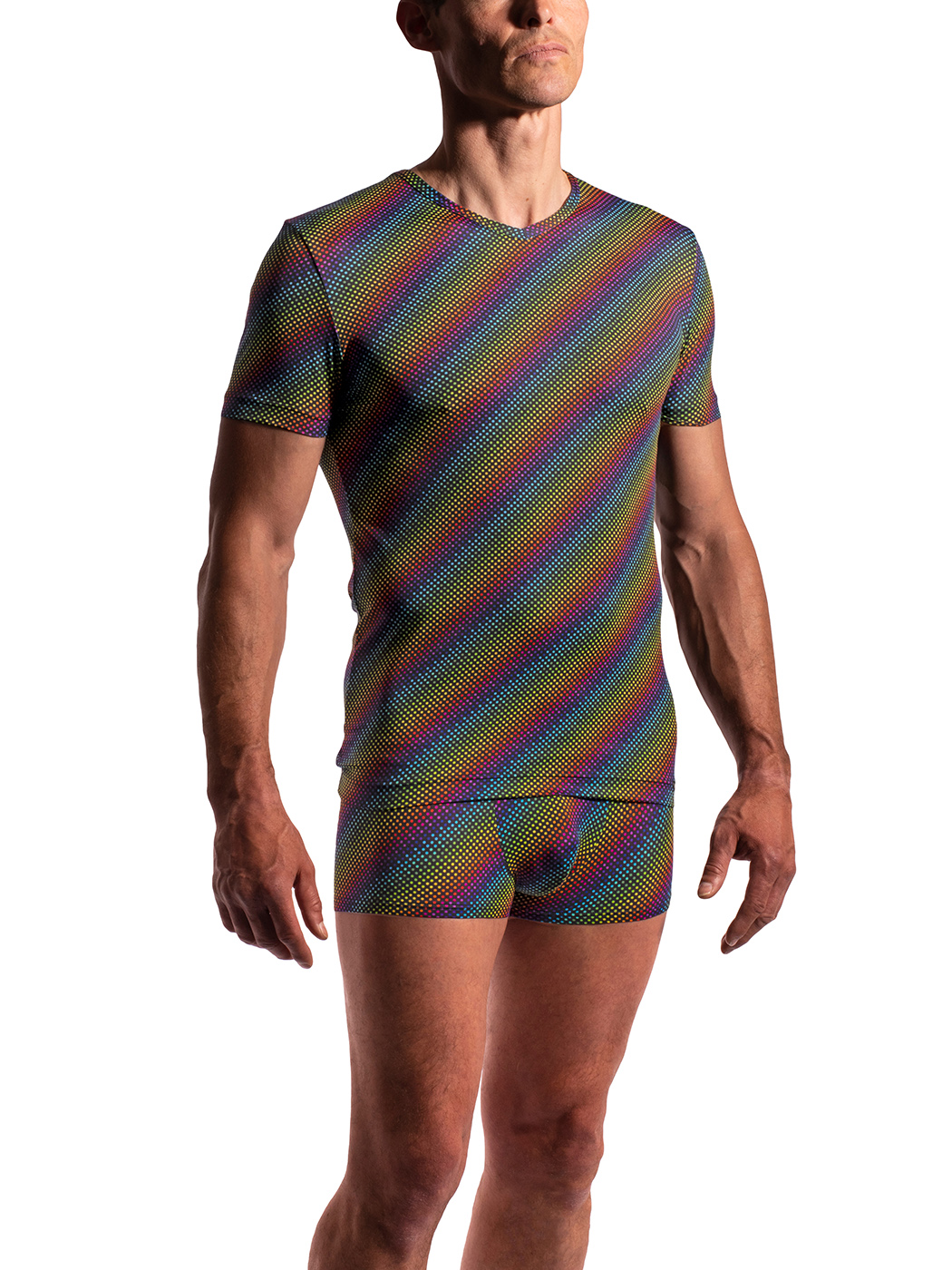 Shirt V-Neck Regular | Rainbow