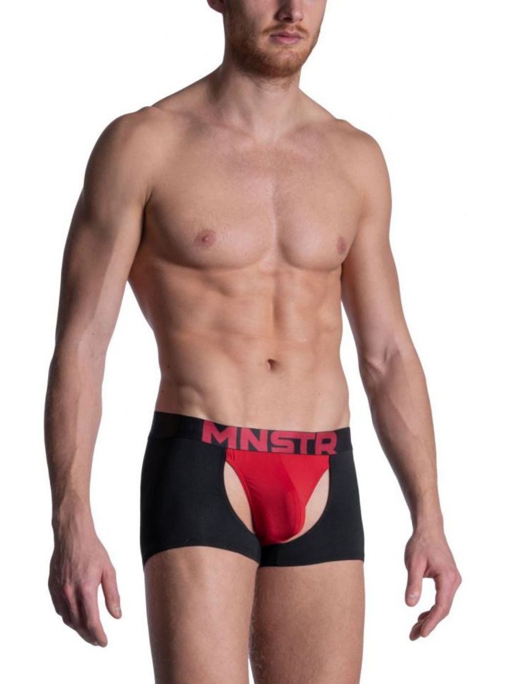Manstore Chaps Pants | Black/Red