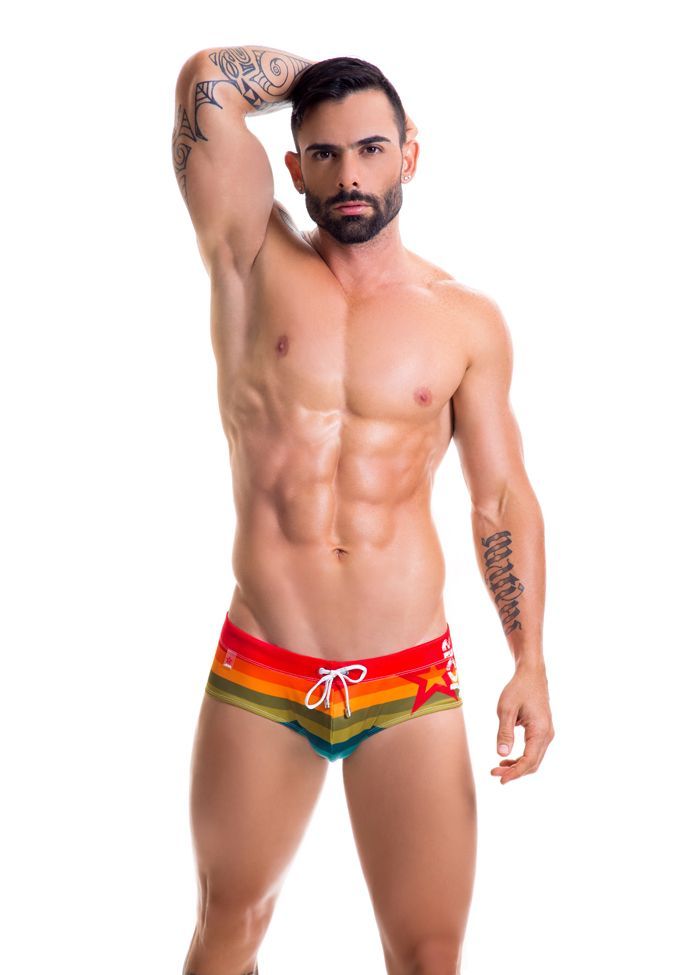 JOR 0417 printed M Pride Brief Beach