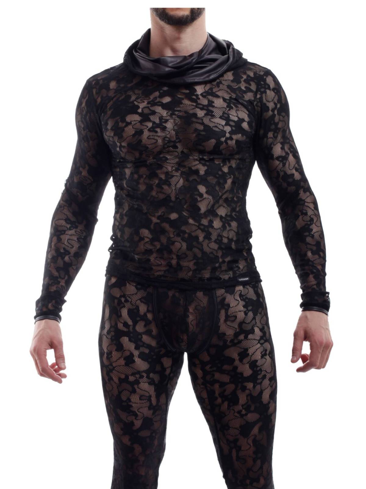 Wojoer Camouflage Spitzen Shirt | Black