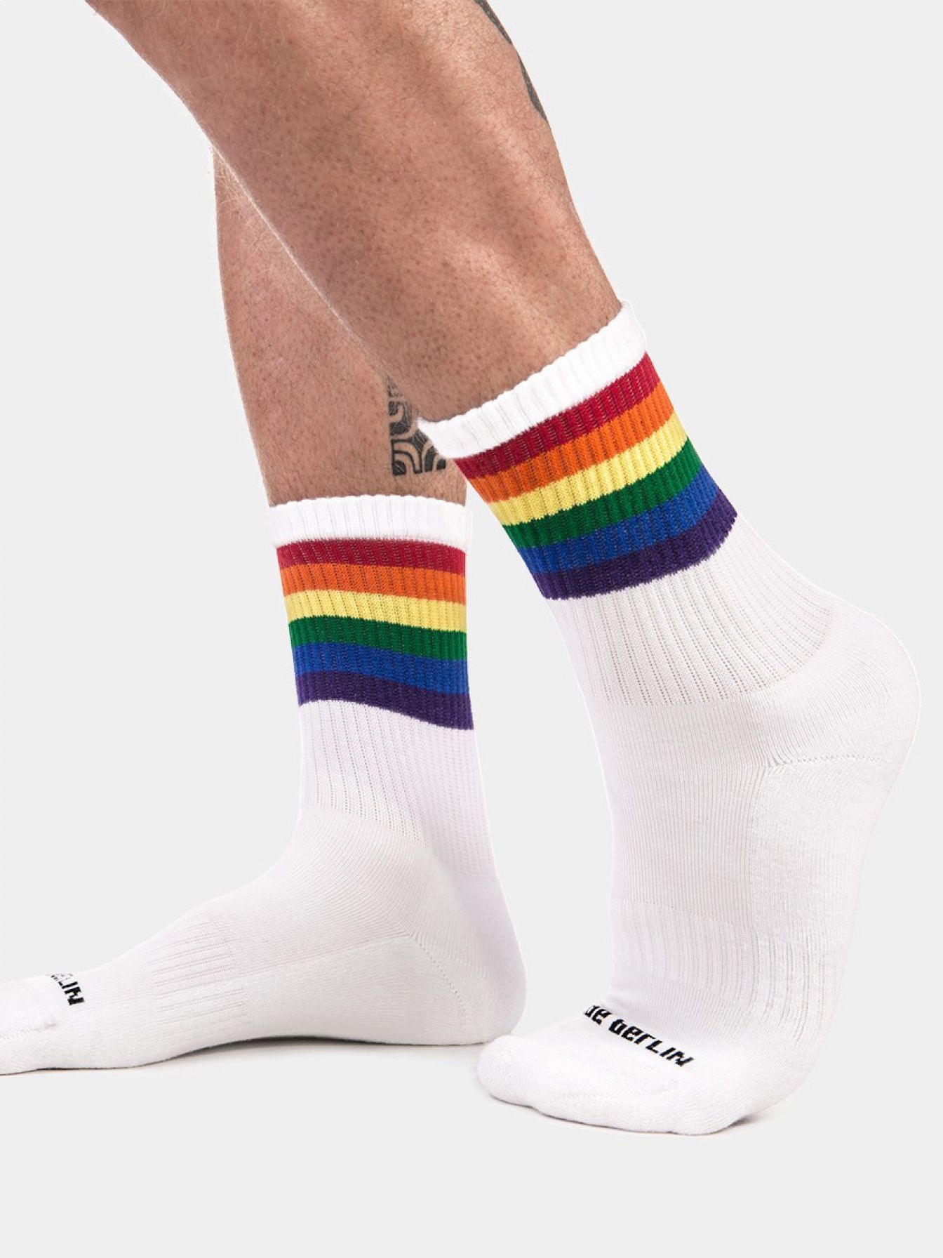 Barcode Berlin  Pride Half Socks | White