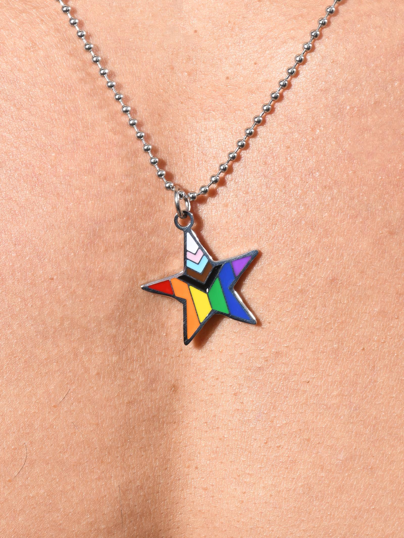 Andrew Christian: Progress Pride Star Necklace - Kette mit Anhänger