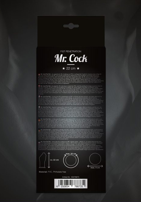 Mr. Cock: XXL Plug The Fist 22 cm (black)