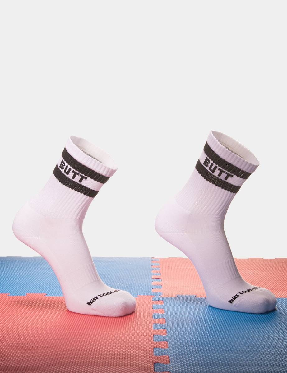 Fetish Socks Butt | White/Black