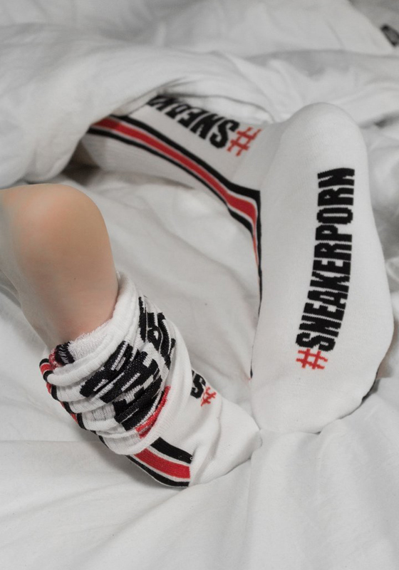 Sk8terboy #Sneakerporn Socks | White/Red