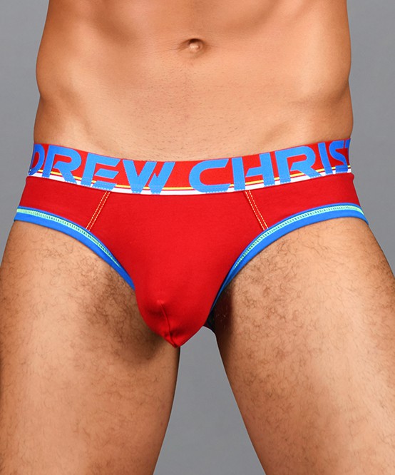 Andrew Christian Red Almost Naked Cotton Brief Andrew Christian Red Almost Naked Cotton Brief