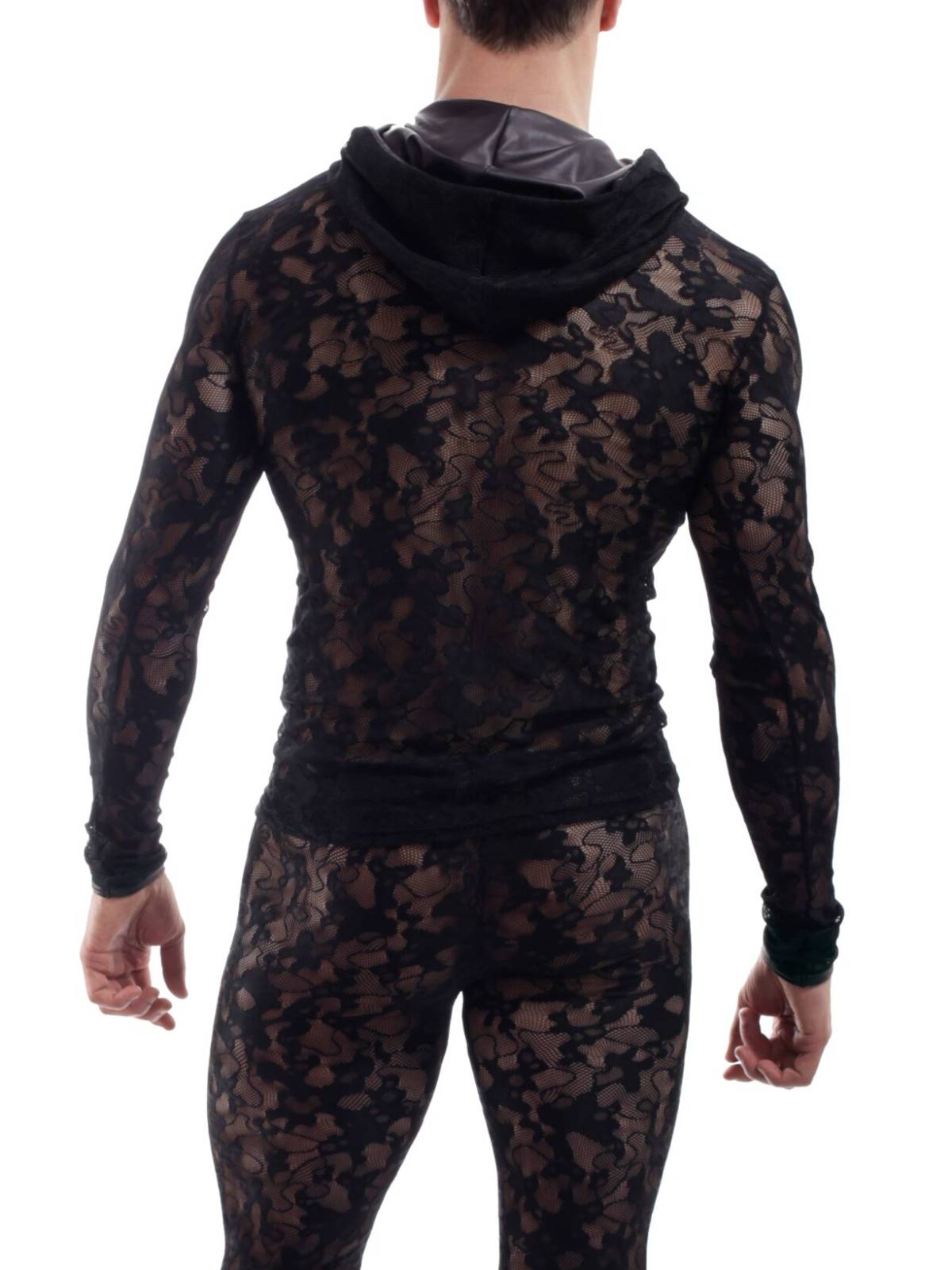 Wojoer Camouflage Spitzen Shirt | Black