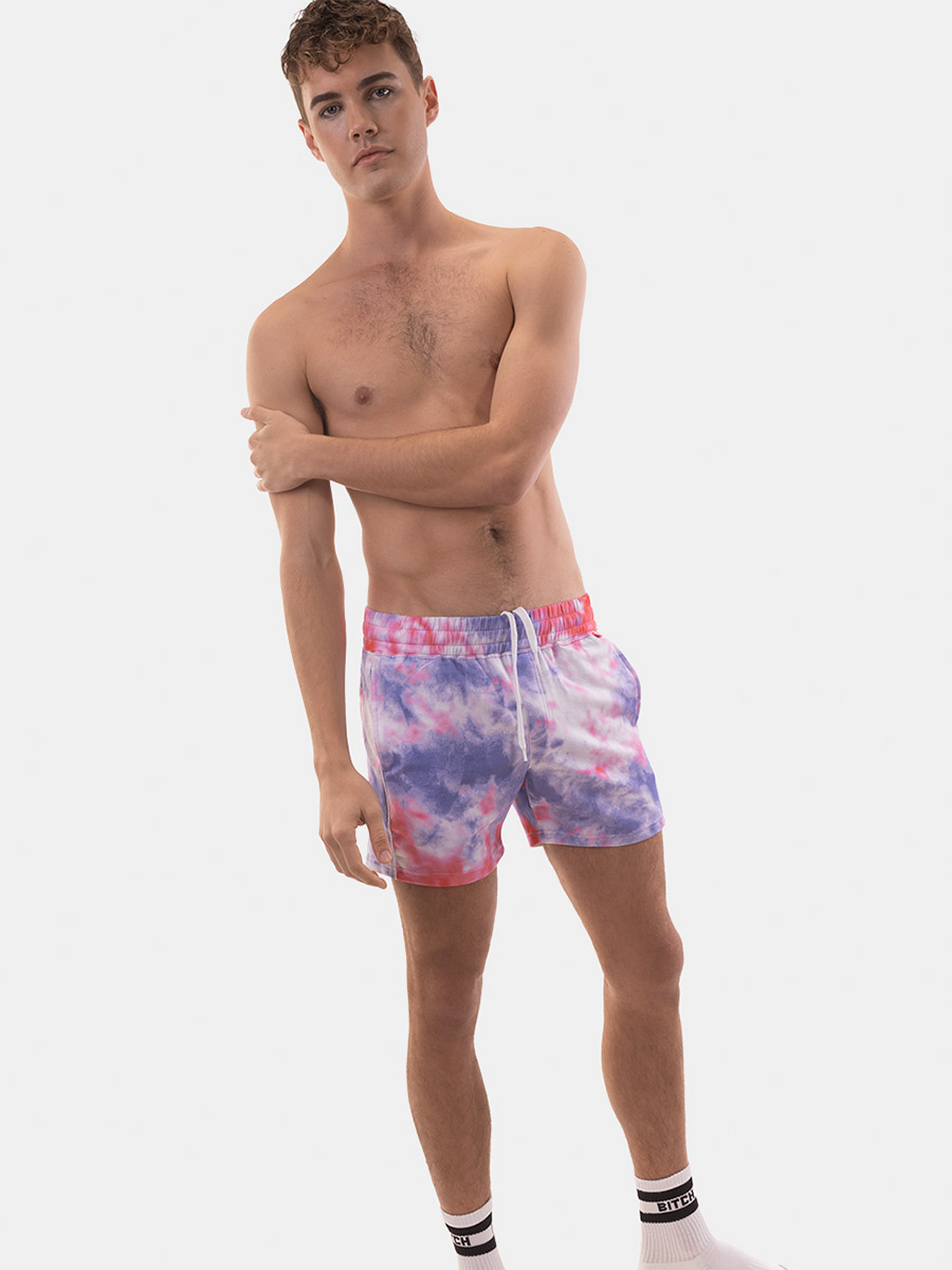 Short Angus | Tiedye Blue Red