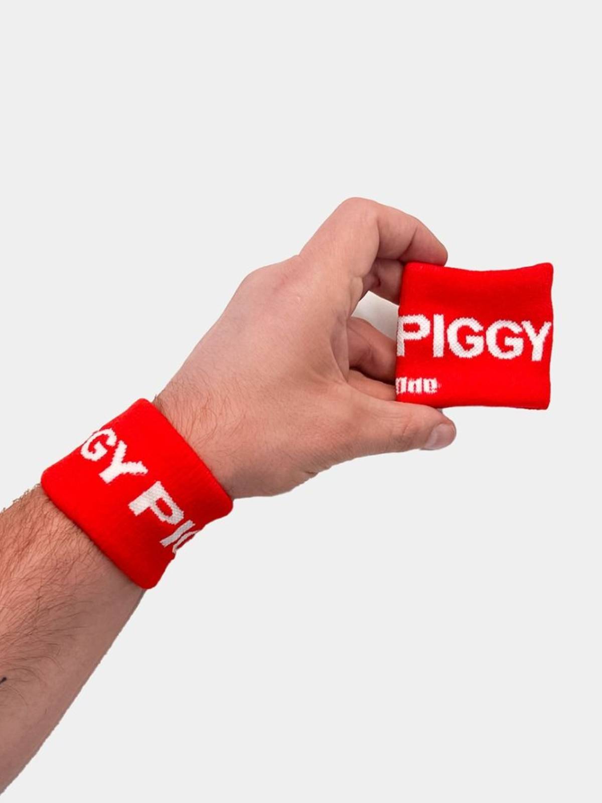 Barcode Berlin Identity Wrist Band Piggy | Red/Black