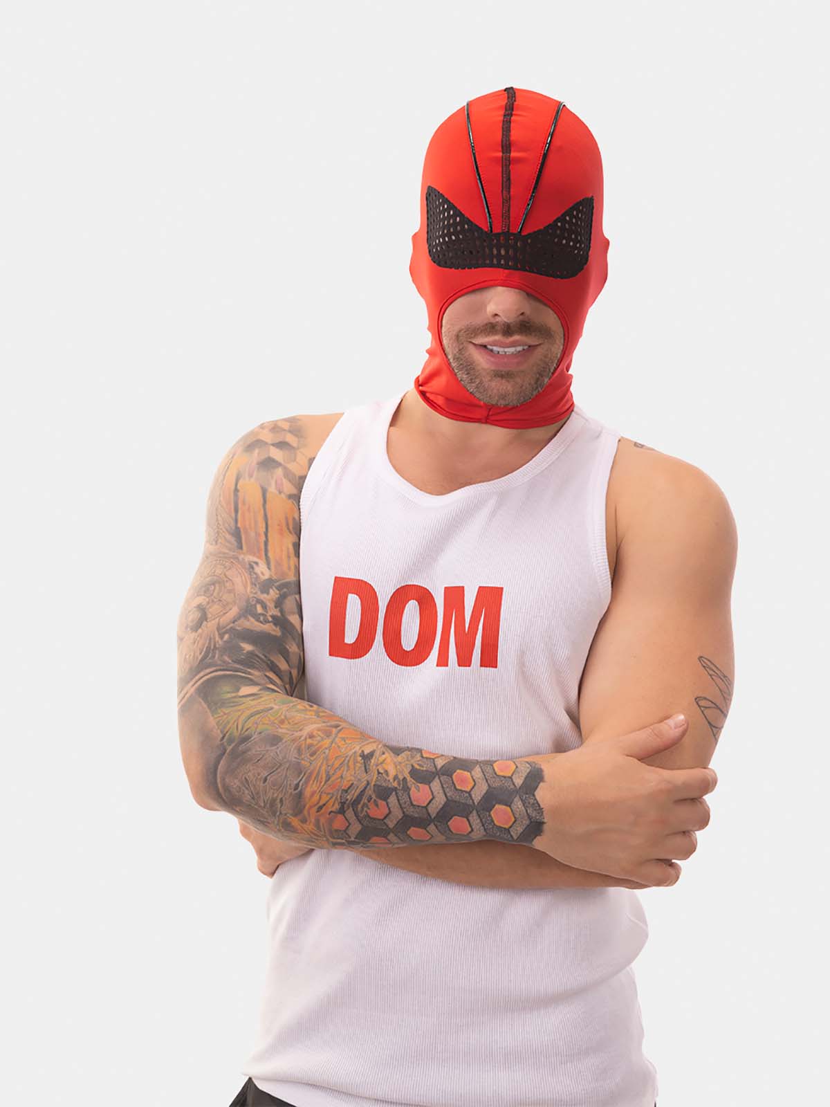 Fetish Hood Bok | Red/Black