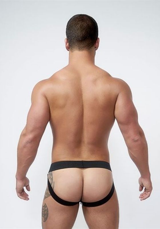 Mr. B Neoprene Jockstrap | Black/Blue