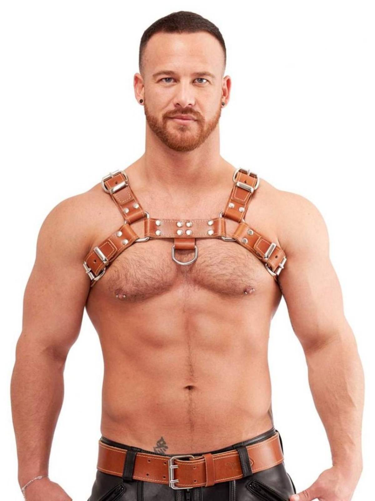 Mister B Chest Harness Saddle Leather | Brown