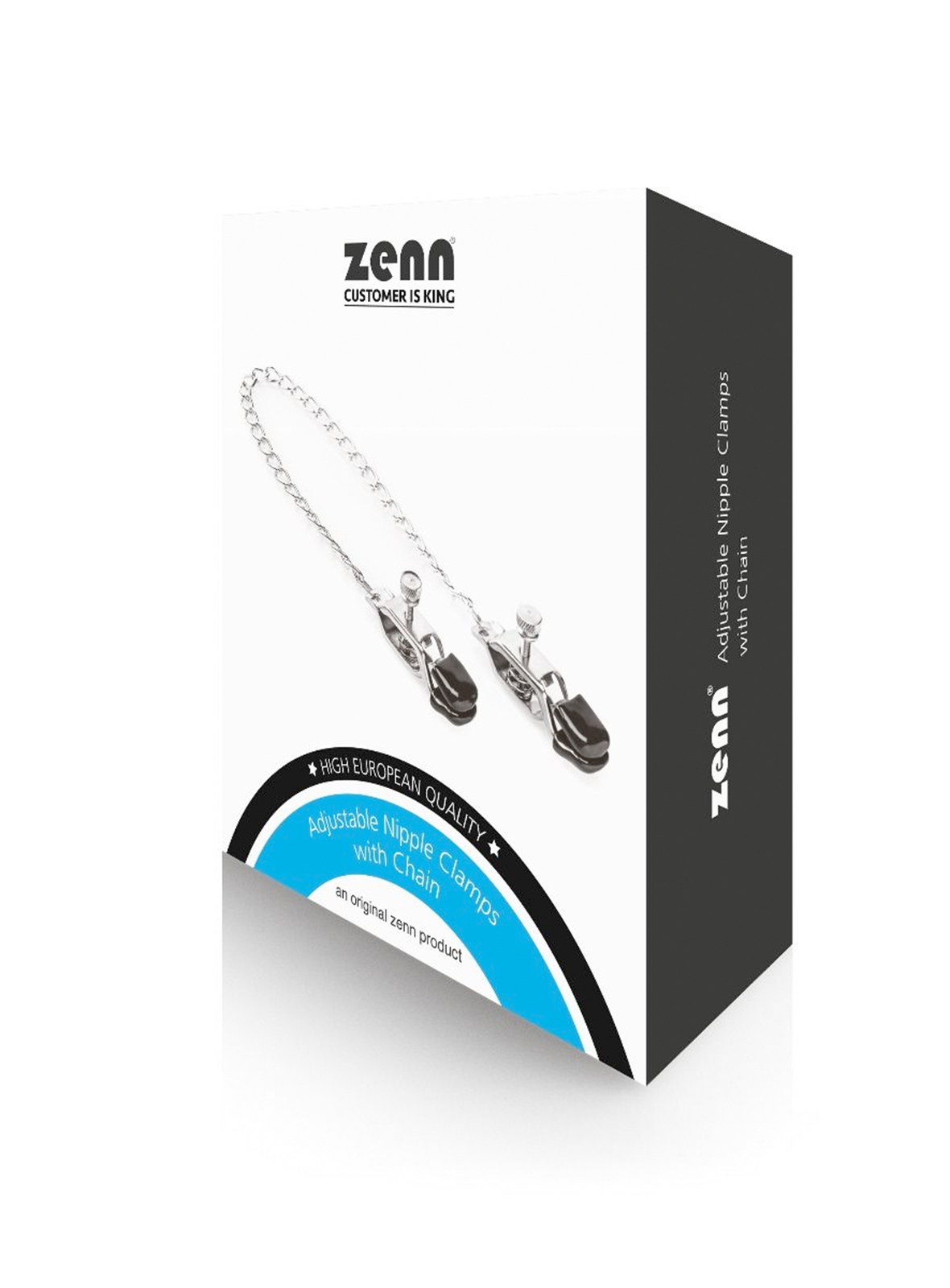 Zenn: Adjustable Nipple Clamps with Chain | 43 cm
