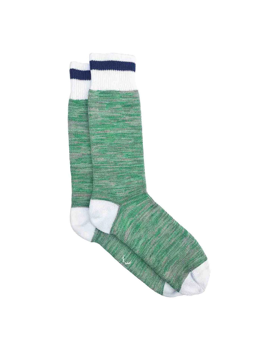 Nautical Socks | Green/White