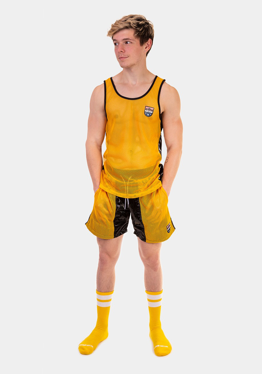 Barcode Berlin Tank Top Carlos | Yellow|Black Barcode Berlin Tank Top Carlos | Yellow|Black