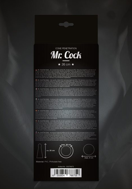 Mr. Cock: XXL Plug The Cone 26 cm
