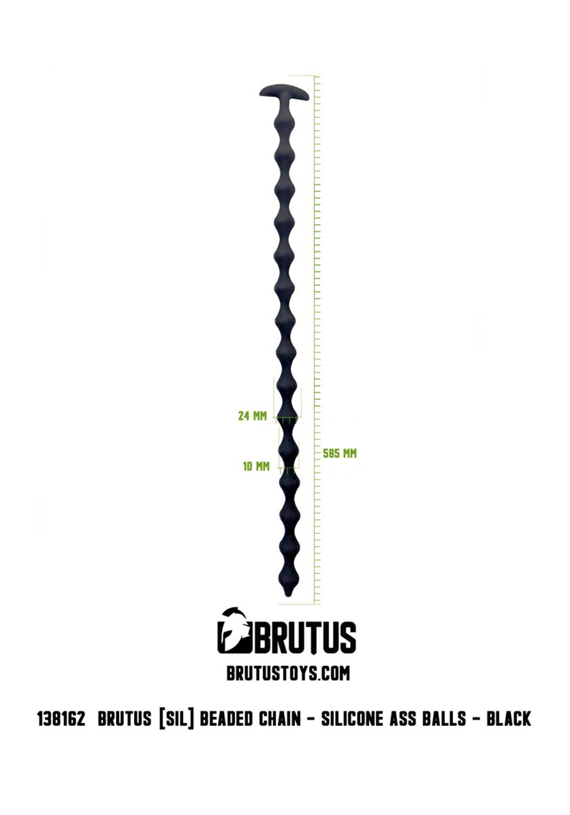 Brutus: Beaded Chain Silicone Ass Balls