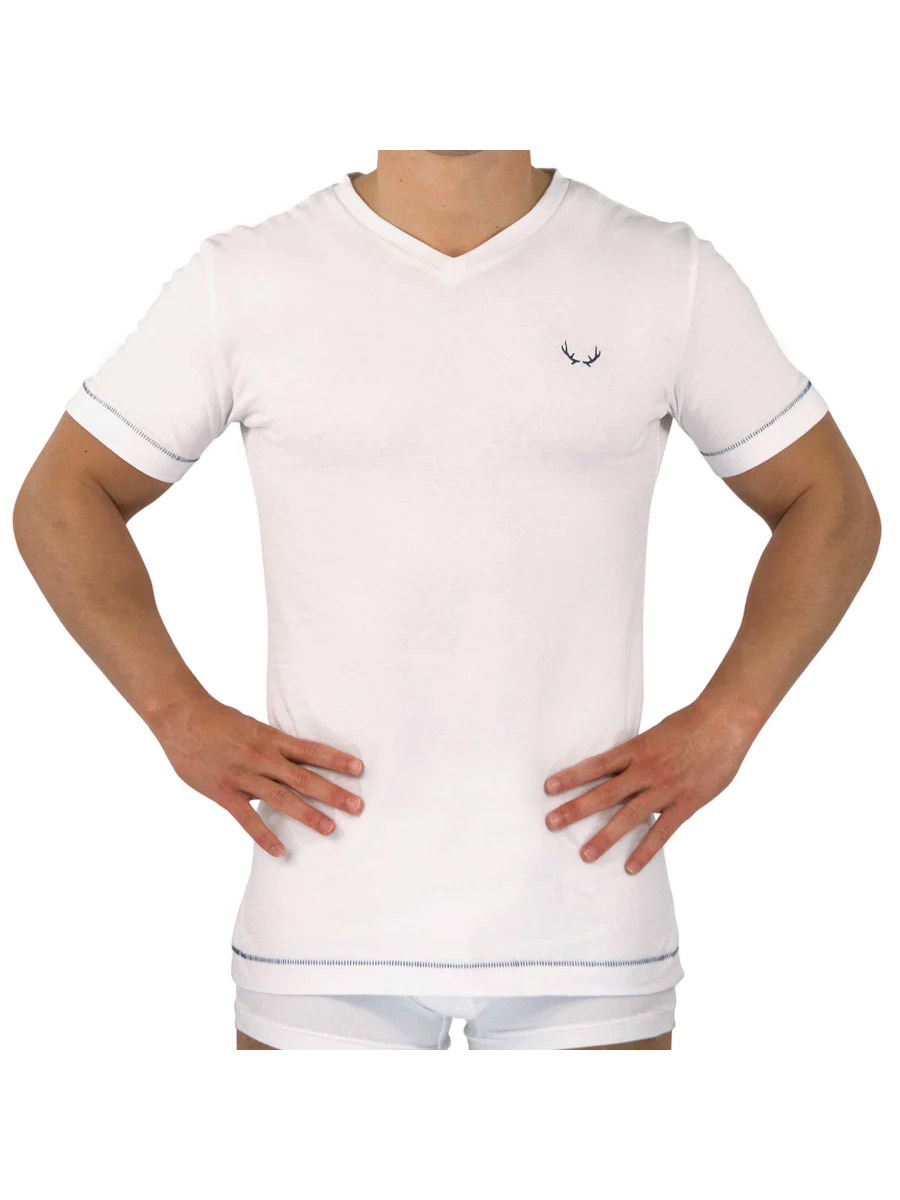 T-Shirt V-Neck | White
