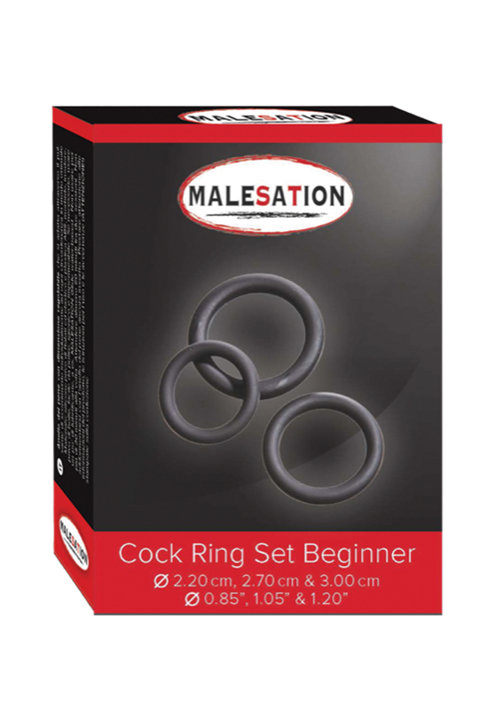 Malesation: Cock Ring Set Beginner Ø 22/27/30 mm