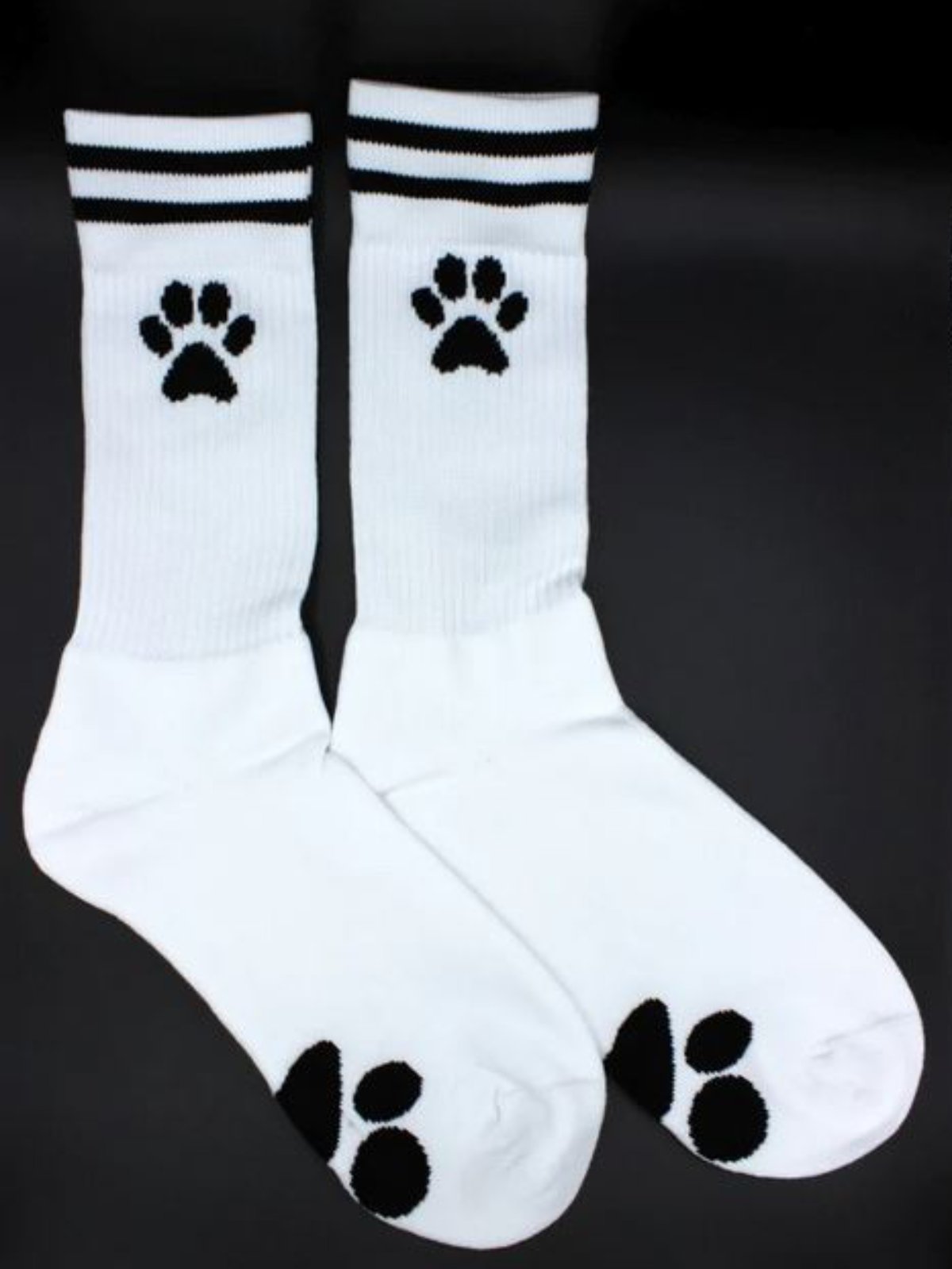 Socks "Puppy" White|Black