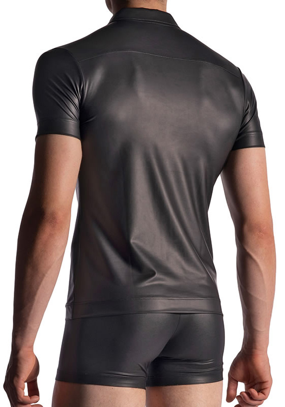 MANSTORE M510 black Zipped Shirt