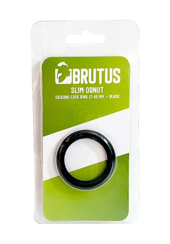 Brutus: Slim Donut Silicone Cock Ring Ø 45 mm