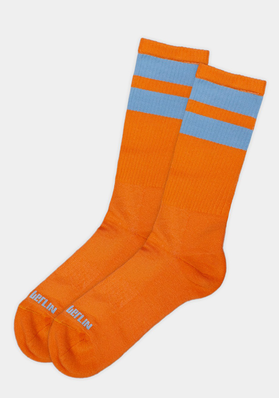 BC 91366 neonorange-grey S/M Gym Socks