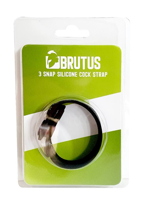 Brutus: 3 Snap Silicone Cock Ring