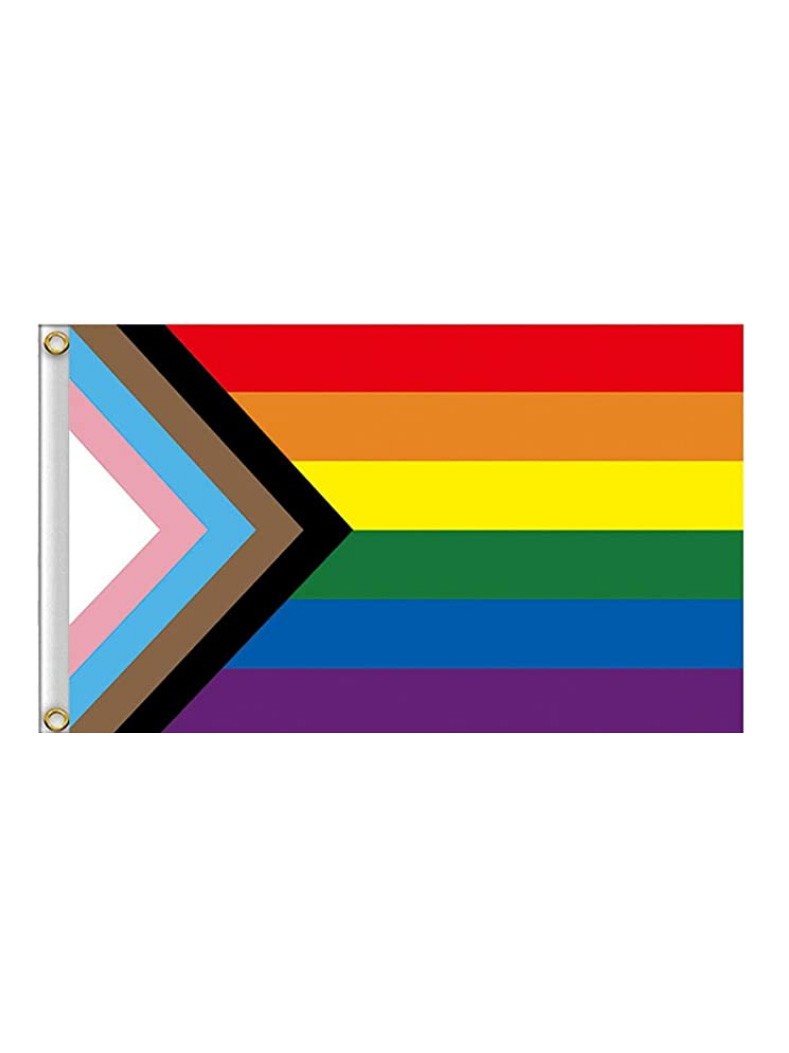 Regenbogen Progress Flagge 90 x 150 cm