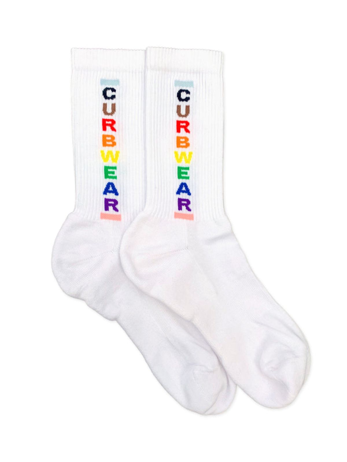 CURB Pride Socks | White 