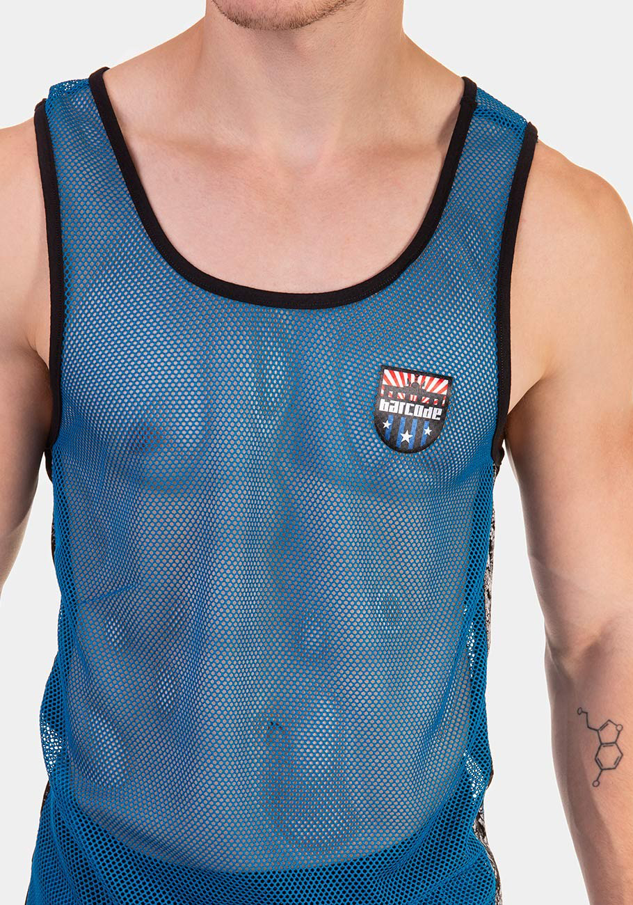 Barcode Berlin Tank Top Carlos | Blue|Black Barcode Berlin Tank Top Carlos | Blue|Black