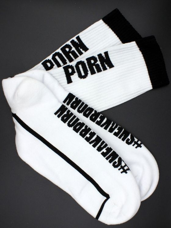 Sk8terboy #Sneakerporn Socks | White/Black