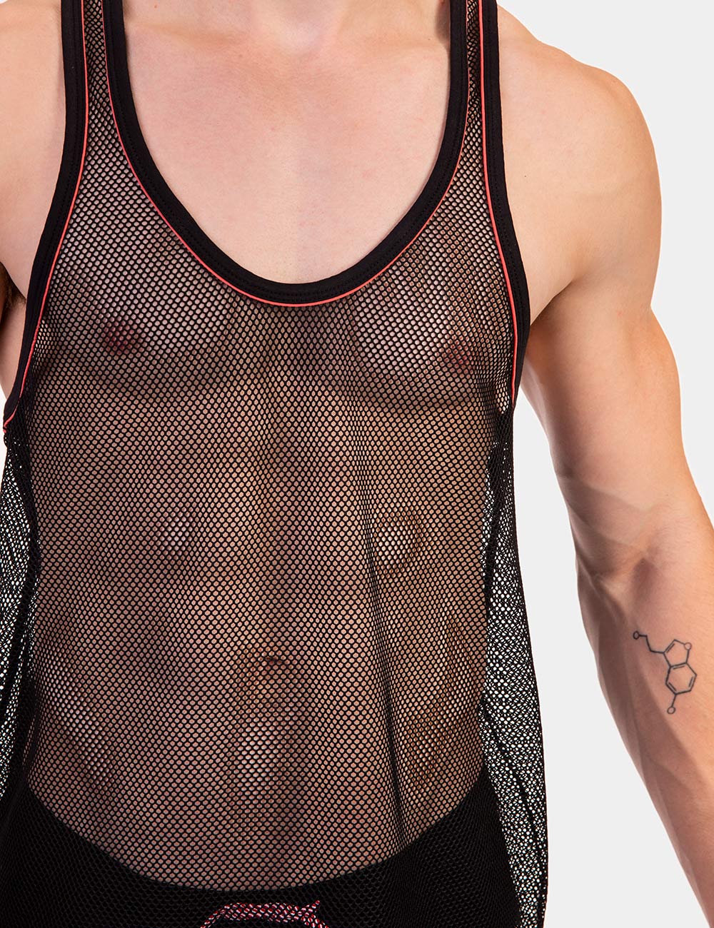 Barcode Berlin Tank Top Elmar | Black/Apricot Barcode Berlin Tank Top Elmar | Black/Apricot
