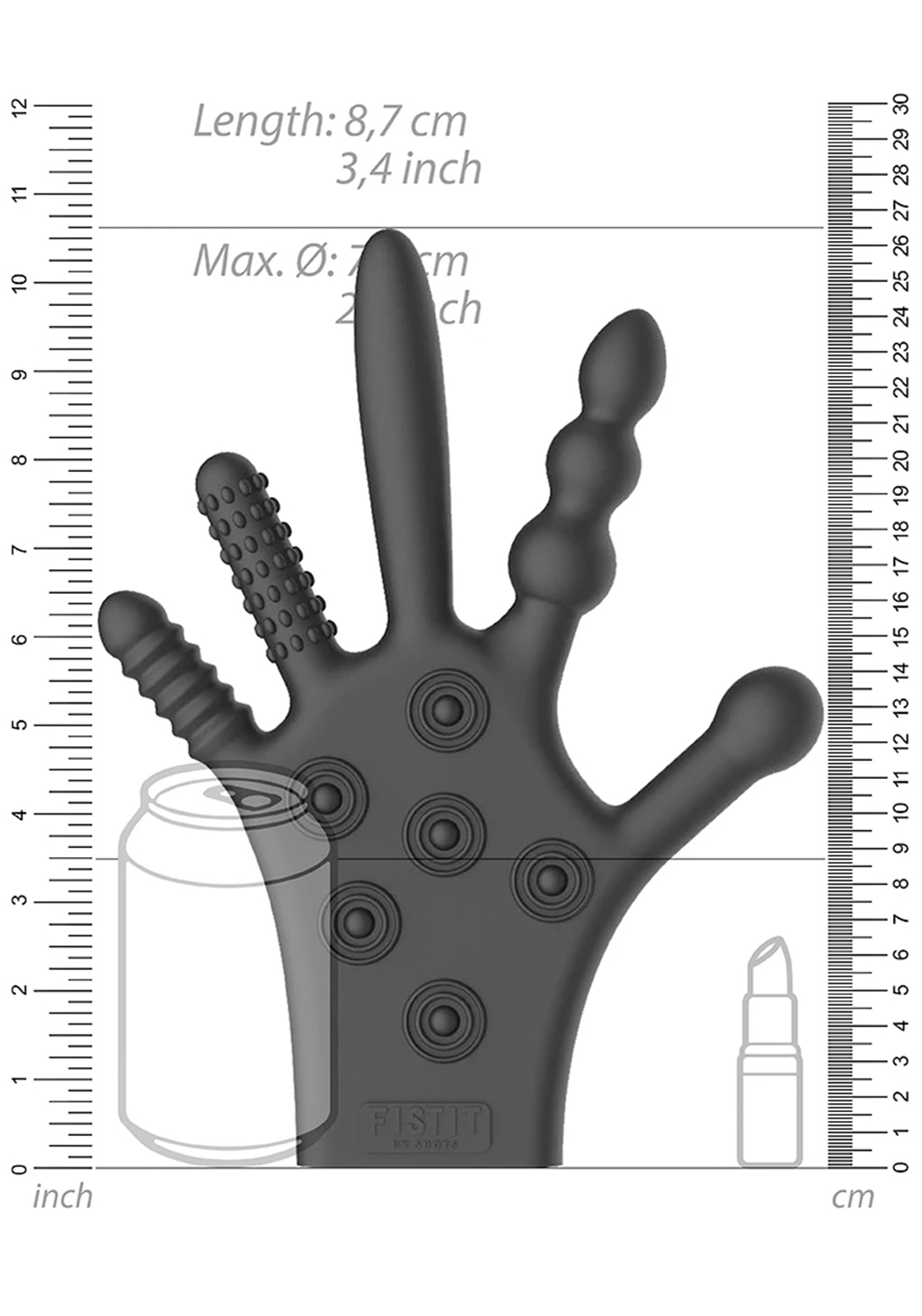 Shots Toys: Stimulations-Handschuh Glove (Silicone)