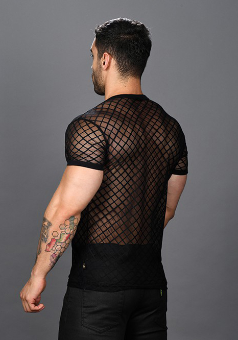 Andrew Christian Lace Sheer Tee Shirt Andrew Christian Lace Sheer Tee Shirt