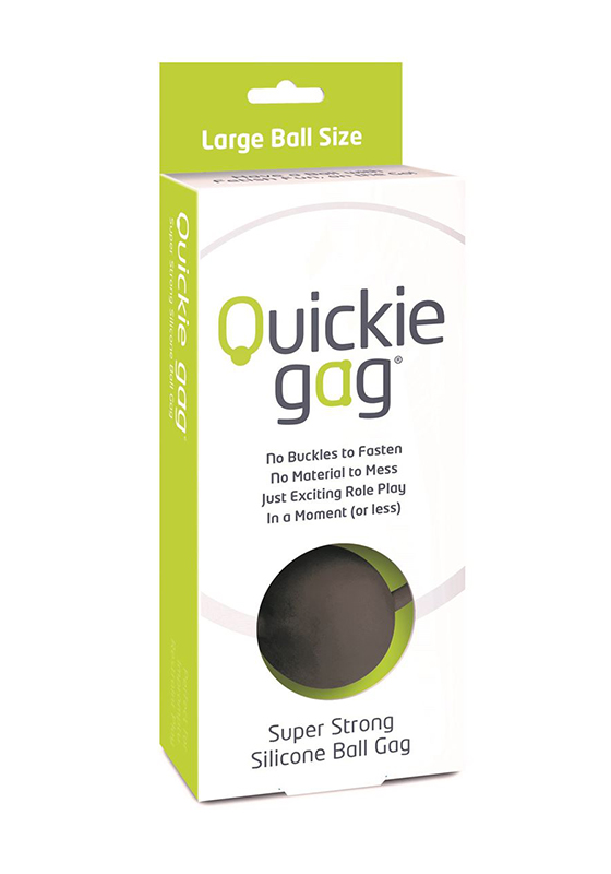 Quickie Gag Large Ball Black Knebel