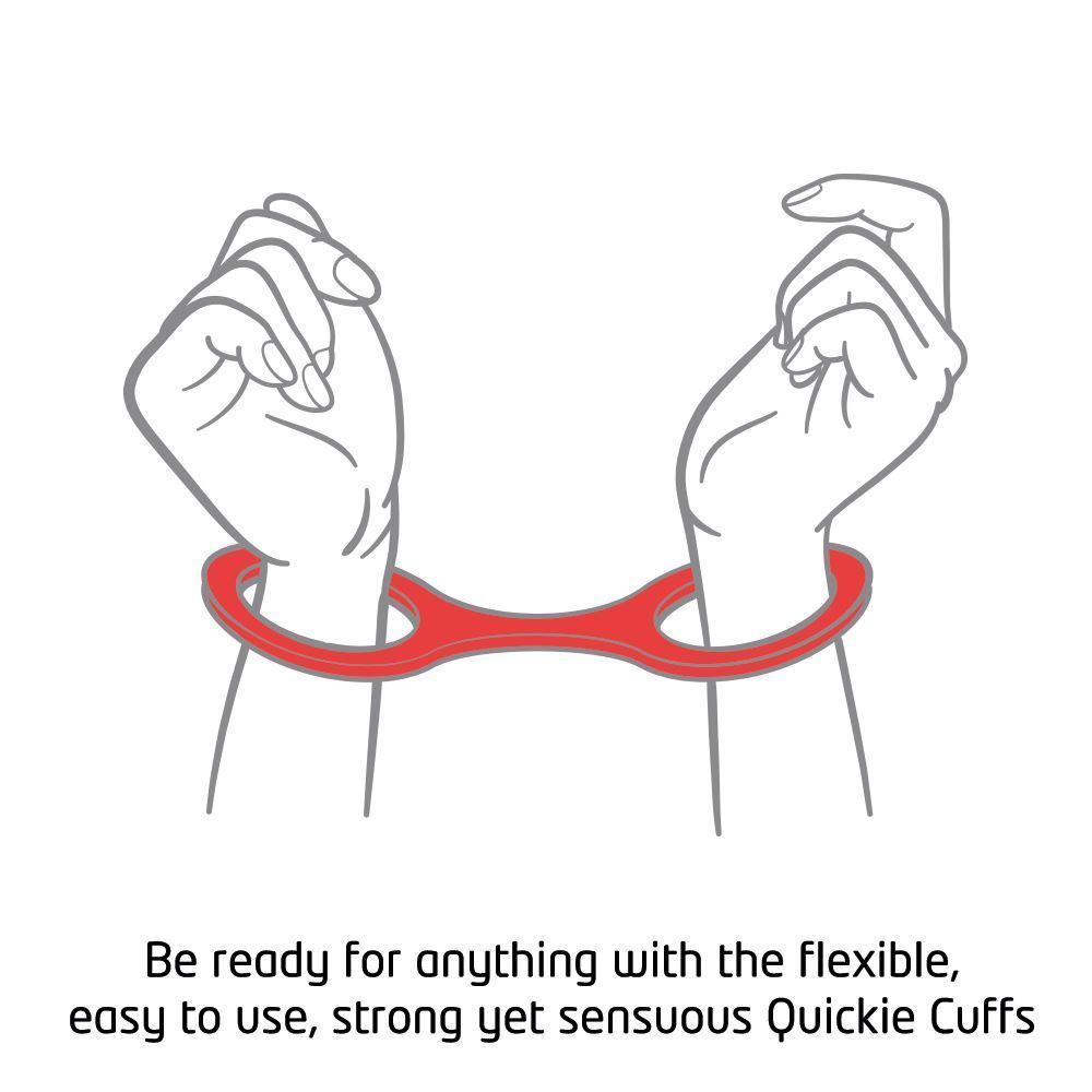 Quickie Cuffs Red - Handschellen