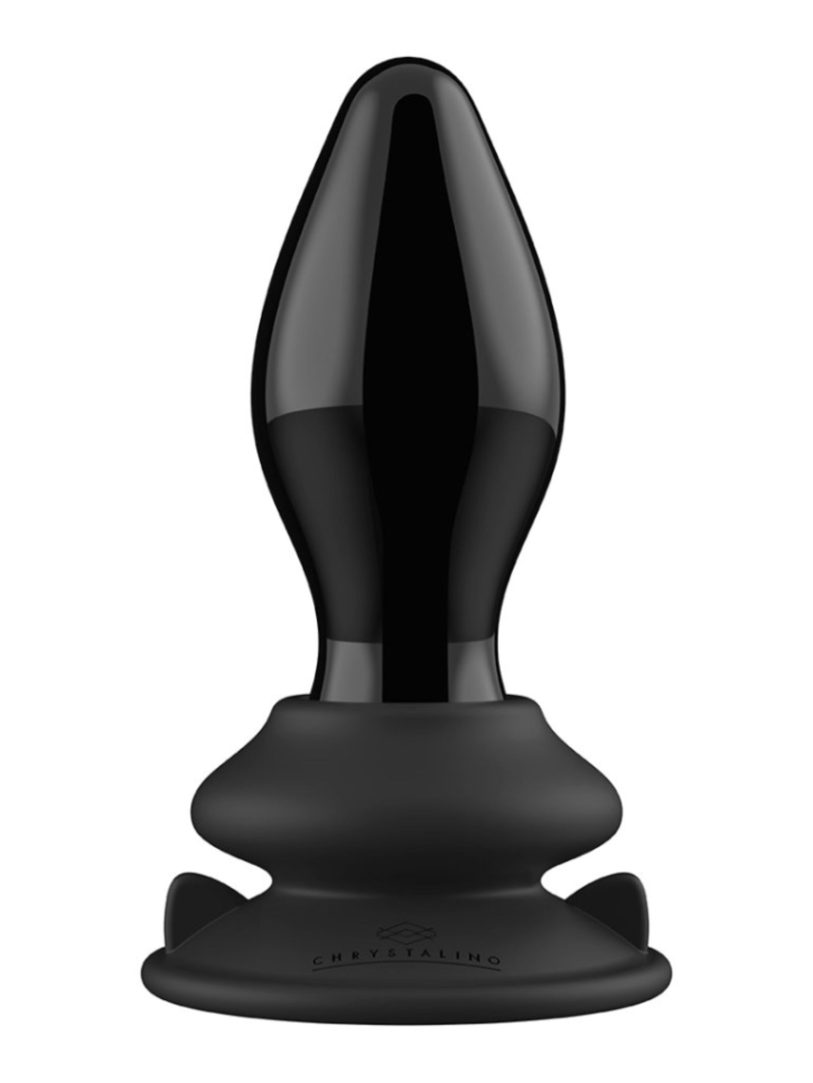 Chrystalino: Stretchy  - Glas Vibrator | Black