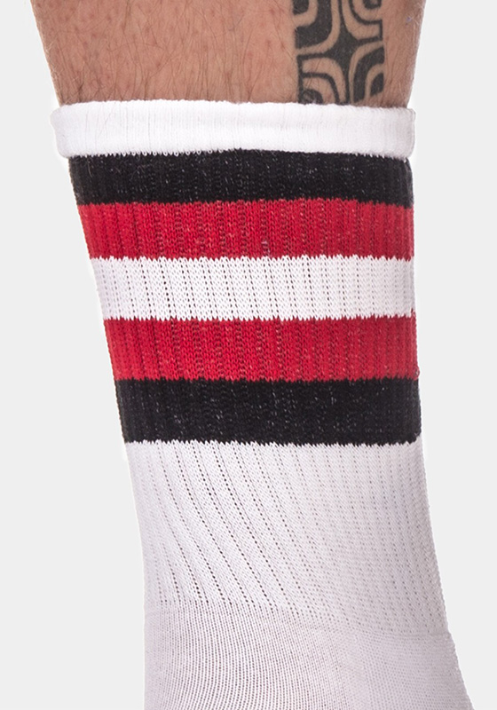 barcode Berlin Half Socks Stripes weiß BLITZVERSAND 91720/225 sexy 